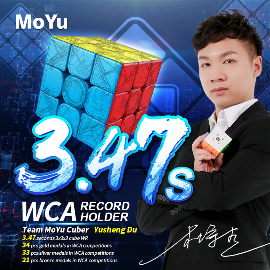 [ECube] Moyu Cubing Classroom Meilong 3/3C 3x3 Magic Stickerless 3 Layers Speed Magic Cube Professional Puzzle Toys for Children