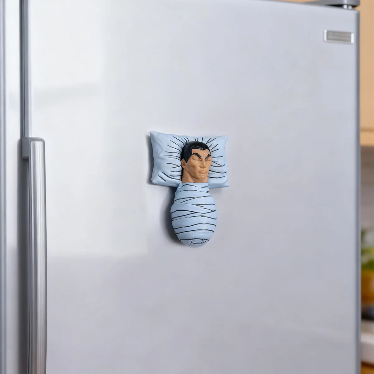 BAKI Retsu Kaio Injured 3D Fridge Magnet, Anime Refrigerator Decoration, 3M Adhesive Collectible Gift