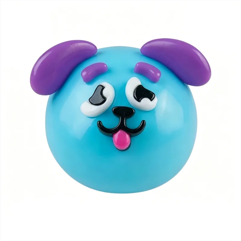 New Smushers Squishy Pinch Pressure Ball DIY Emoticons Dog Face Slow Rebound Squeeze Squishy Soft Decompression Adult Fun Gifts