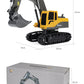 ZWN 2.4G Remote Control Excavator Dump Truck RC Model Car Toy Professional Alloy Plastic Simulation Construction Vehicle for Kid