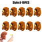 Cute 12cm Plush Capybara Keychain Snot Pulling Charm Cartoon Stuffed Animal School Bag Pendant Gift For Kids Adults