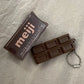 Japanese Simulated Chocolate Fidget Toy Bendable Stress Relief Keychain Creative Gift