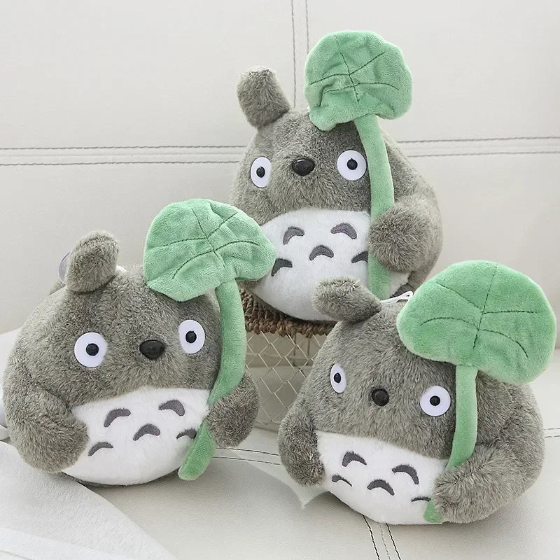 ---New Plush Doll 22cm Cartoon Cute Doll Lotus Leaf Totoro Doll Plush Toy Cat Doll Children's Christmas Gift
