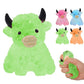 Glitter Highland Cow Toy, Cute Fidget Stress Relief Toy, Soft Animal Toy   Anti-Anxiety Sensory Toy for ADHD