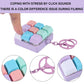 New Keyboard Fidget Toy, Fidget Clicker Keyboard Fidget Keychain, Button Fidget Gifts for Adults to Relieve Stress and Pass Time