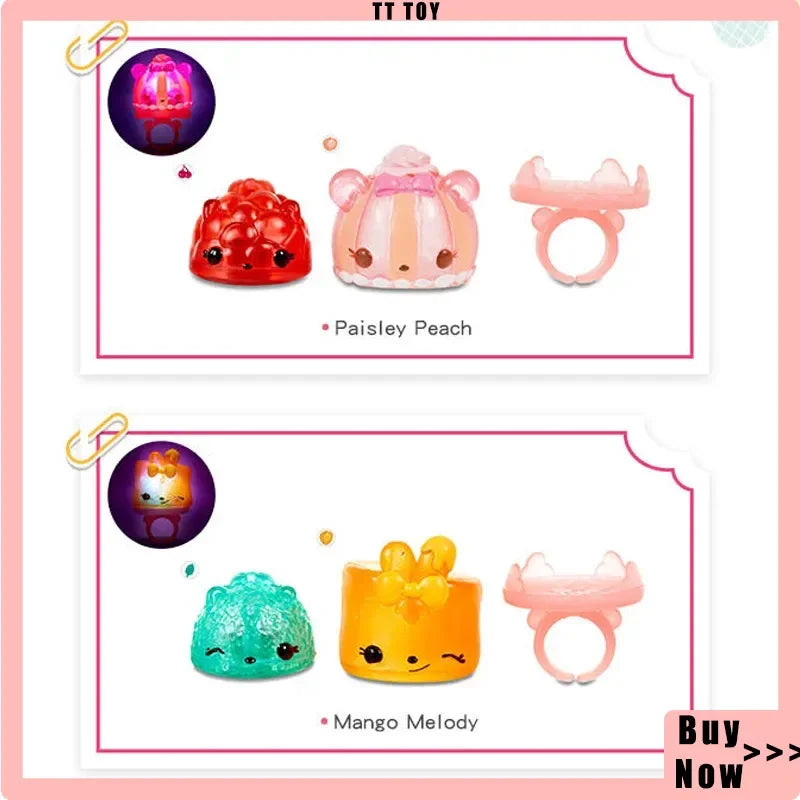 Hot Sale Num Noms Scented Sparkle Light Up Ring Blind Box Fun Unboxing Play Toys Mystery Box Surprise Girl'S Birthday Toy Gifts