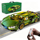 1:14 RC Technic MOC Sports Car Blocks,1280PCS Bricks with Built-in Motor,DIY Assemble Remote Racing Car Model