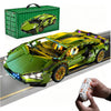 1:14 RC Technic MOC Sports Car Blocks,1280PCS Bricks with Built-in Motor,DIY Assemble Remote Racing Car Model