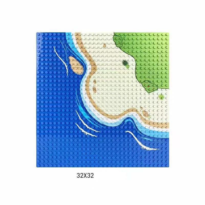 Base Plate 32*32 16X32 16X16 Dots  Building Blocks Baseplate DIY Plastic Plate  Classic Brick Accessories Kids Toy