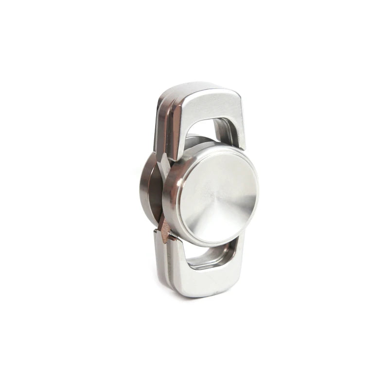 Stainless Steel Two-Blade Finger Spinner EDC Metal Stress Relief Toy Office Stress Relief Toys For Adult Gift