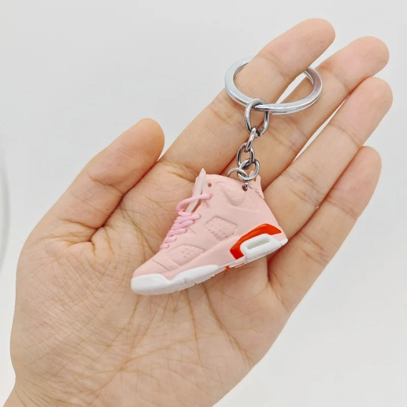 3pcs Shoe Keychain 3D Multi-style Pendant Keychain Model Creative Ins Trendy Ornament A Gift For Sports Enthusiasts