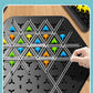 Chain Triangle Chess Triggle Rubber Band Game Toy Board Game Competitive Battle Set for Kids Friends Parent-Child Interaction