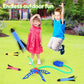 Outdoor Rocket Foot Pump, Outdoor Inflatable Flying Rocket Suit, Jumping Air-Powered Rocket Launcher, Gift