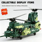 KAVOWORLD Tandem Rotor Helicopter Building Blocks 1826pcs Heavy Transport Army Aircraft Construction Bricks Model Chinook Chopper Building Kit Helicopter Toy Airplane Brick Set Rotating Propellers Cargo Ramp Rollable Wheels D