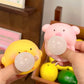 Funny Bubble Blow Squishy Toy Pop Out Squeeze Toys Cartoon Animal Panda Capybara Squishies Stress Relief Fidget Toy Party Gift