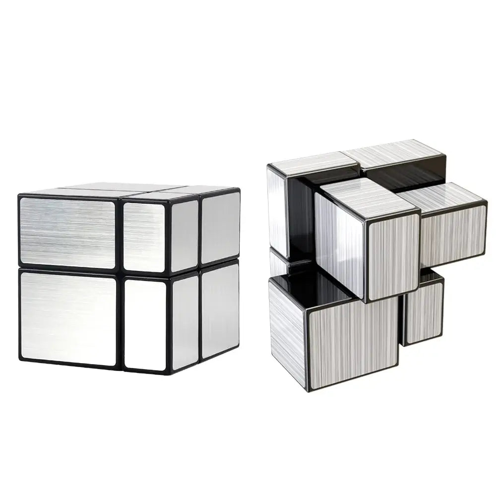SENGSO Mirror Magic Cube 2x2 3x3 Golden Silver Magic Cubo Profession Puzzle High Quality Children's Toys