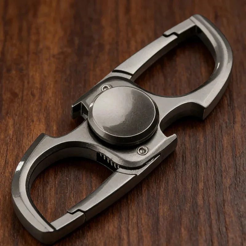 Metal Fingertip Spinner Fidget Toy, Multi-purpose EDC Tool Keychain Bottle Opener, Desktop Anti-Anxiety Stress Relief Toy Gift