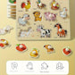 Montessori Early Education Geometry Beginner Puzzle Board, Hand-Held Fixed Board Puzzle Development, Puzzle Block Shape Matching