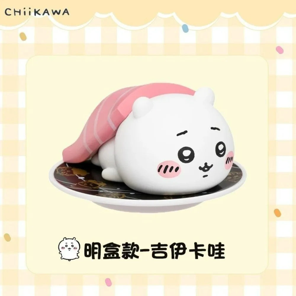 Cute Chiikawa Usagi Sushi Series Ornament Lovely Desktop Decor Creative Auto Interior Ornament Table Decoration for Home Office