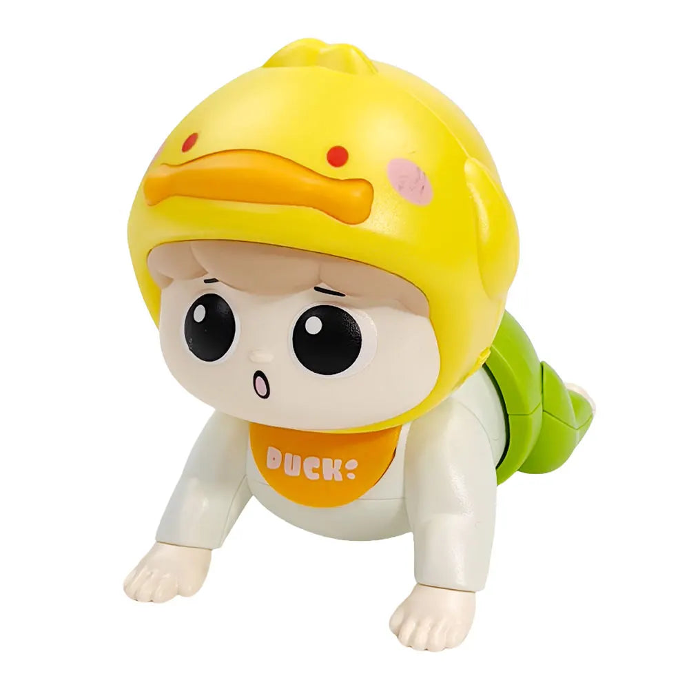 1PC Crawling Doll Baby Toy with Music, Aged 0-1, Learning Crawling Guidance and Head Up Training
