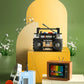 DIY Retro Electrical Appliances Furniture TV Computer Tape Walkman Play Game Consoles Radio Building Blocks Model Brick Set Toys