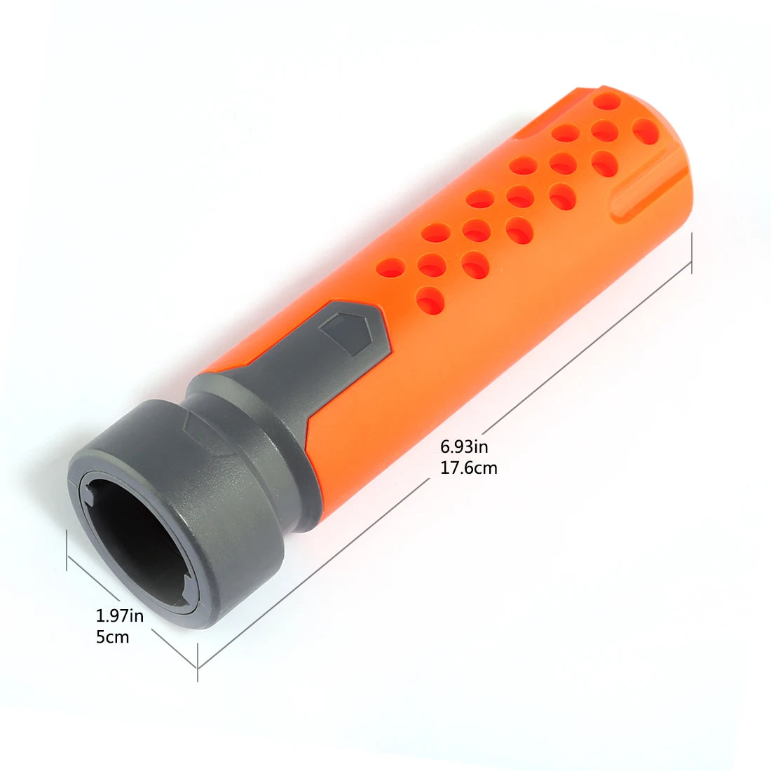1Pcs Toys Muffler Accessories Modified Front Tube Decoration for Nerf Orange Grey for Nerf Gun Accessory