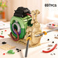 HUIQIBAO MOC Snail Insect Model Building Block Phone Bug Series Bricks Set Construction Toy For Children Desk Home Decoration