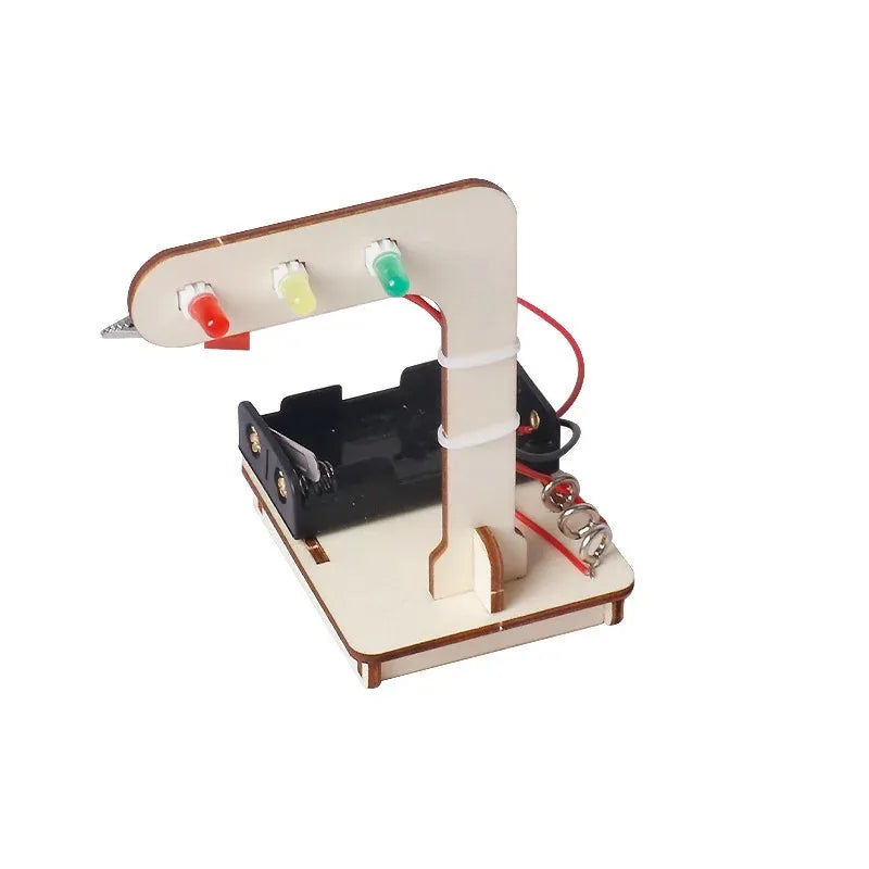 Handmade Technology Small Production DIY Traffic Lights Fun Invention Educational Science Toy Learning STEM Education