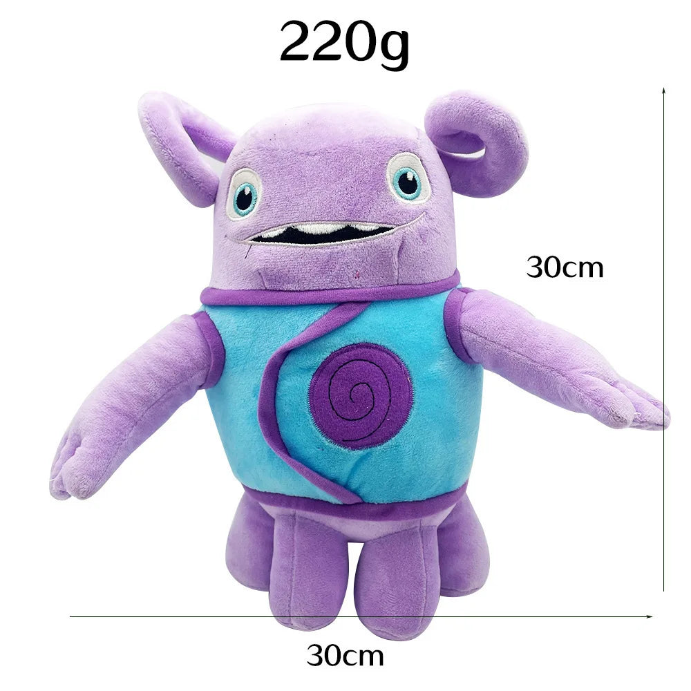 Hot 30cm Dreamworks Home Plush Home Oh Crazy Alien Purple Little European Cartoon Plush Toy Doll Children's Gift Home Ornament