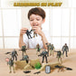Joyfy 16 Pcs Military Toy Soldiers Playset Army Men and SWAT Team with Military Weapons Accessories for Boys Birthday Gift