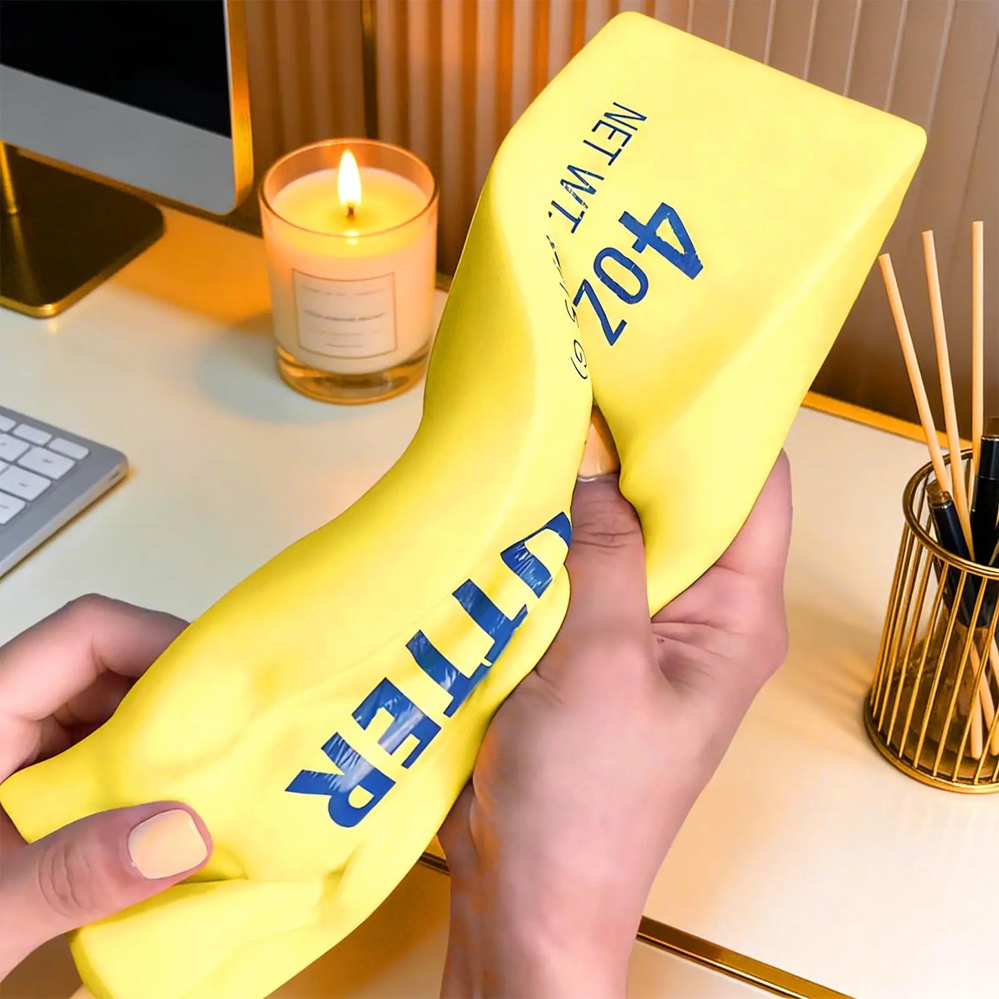 Soft Big Butter Anti-stress Fidget Toy Slow Rebound Stress relieve Squeezing Toy For Kids Teens Students Adults Home Office