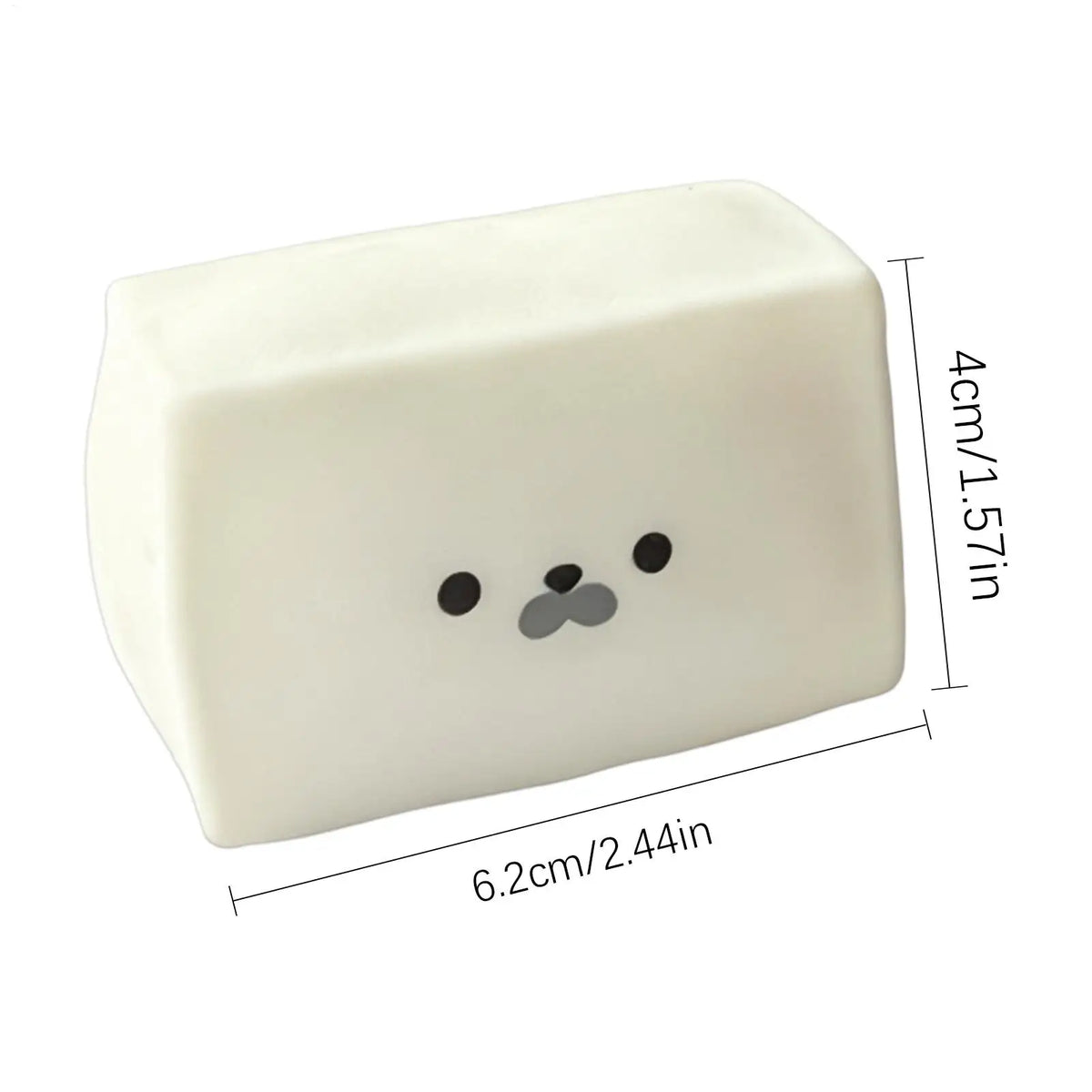 Cute Milk Cube Seal Squeeze Toy Kawaii Soft Slow Rising Stress Relief Fidget Toy Sensory Stress Ball Lovely Birthday Gift