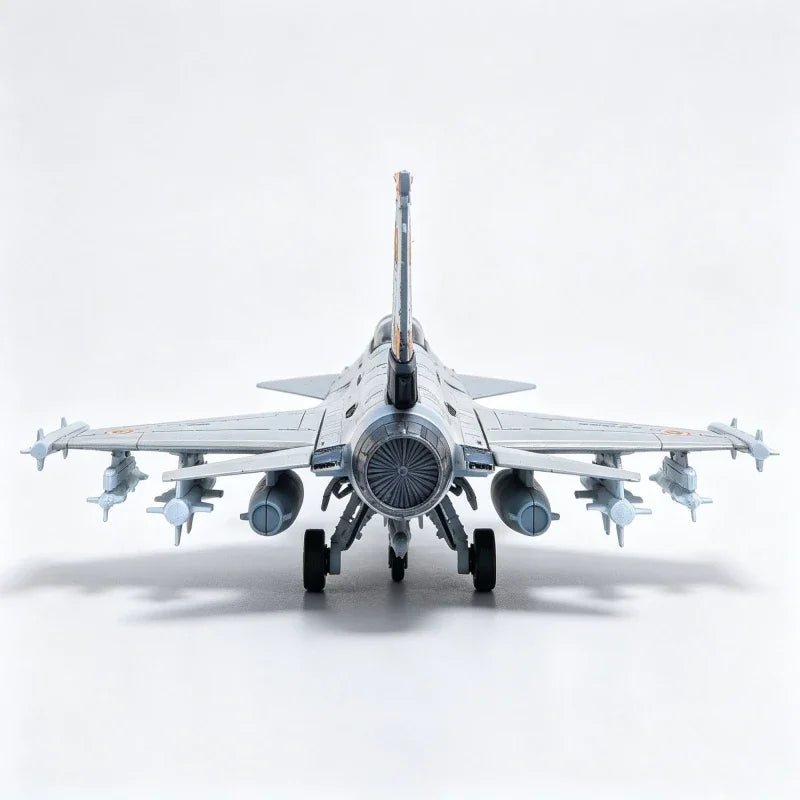 1/72 Military Series F-16 A/B Fighting Falcon Building Blocks Fighter Kit Glue Free DIY Assembled Bricks Jet Toys For Xmas Gifts