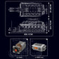 Mould King 10169 The Speed Car V12 Engine Building Block Technical Car Engine Toys Assembly Engine Brick Set Kids Christmas Gift