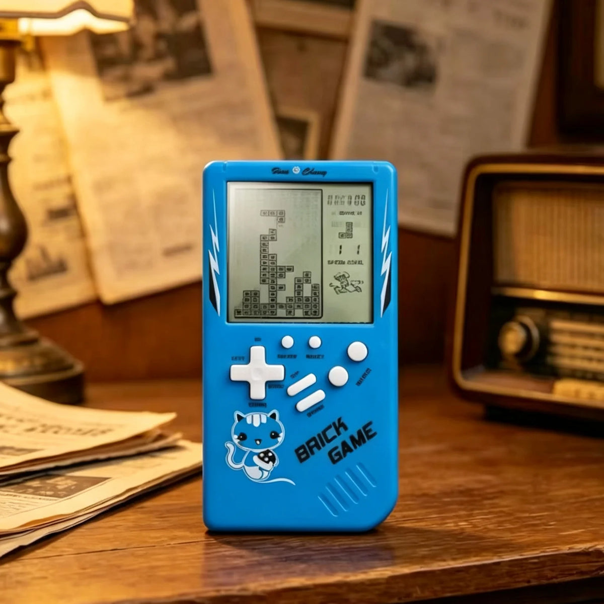 Classic Retro Handheld Game Console, Large Screen Electronic Puzzle Game Toy for Kids