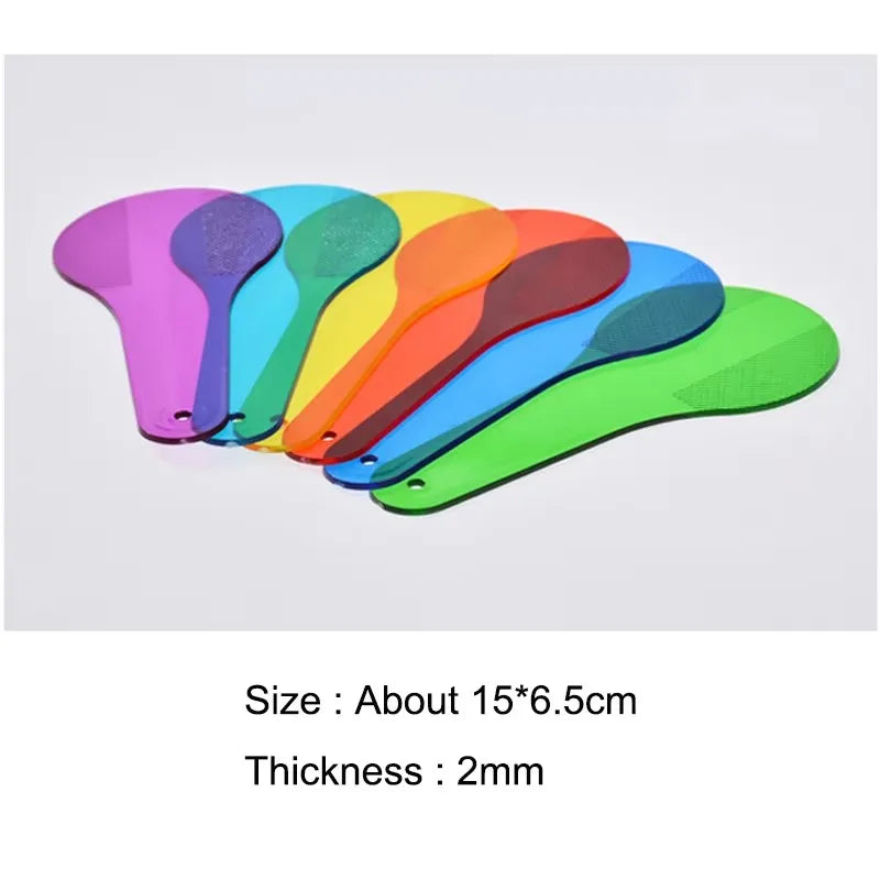 Montessori Translucent Color Sheets Kids Sensory Toys Early Learning Color Mixing & Recognition Puzzle Preschool STEM Aids