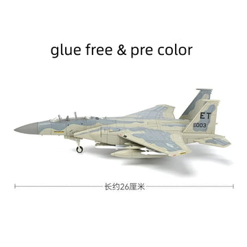 1/72 Creative Military Series USA F-15 Fighter Building Blocks Eagle Multi-Role Heavy Jet Model DIY Bricks Toys For Xmas Gifts