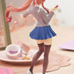 18cm Beautiful Girl  Literature Club Figurine Decoration Monica School Uniform Standing Pose Anime Model Decora Birthday Gift