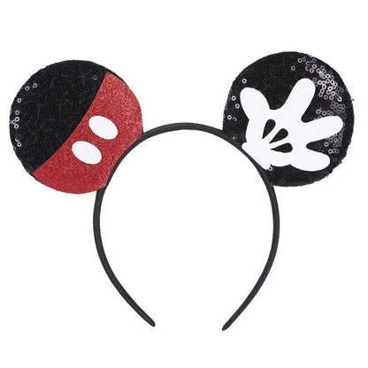 Mouse Ears Headhand for Girls Adults Cute Cartoon Party Cosplay Hair Accessories Sequin Bows Hairband Toys