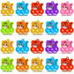 12Pcs Mini Colorful Animal Camel Frog Sheep Pop Fidget Toys Push Bubble Sensory Stress Relief Toy