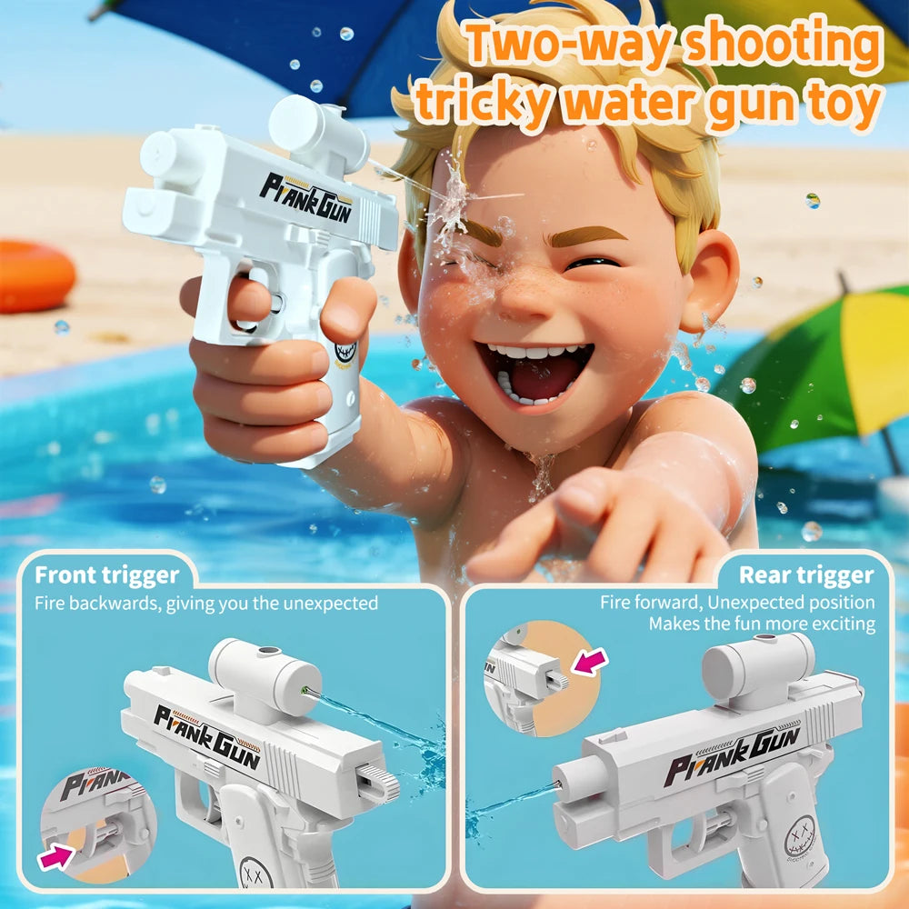 Summer Two-Way Water Gun Prank Water Gun Toy Stress Relief Small Pistol Fun Game Outdoor Adult Child Interaction Shoot Gift