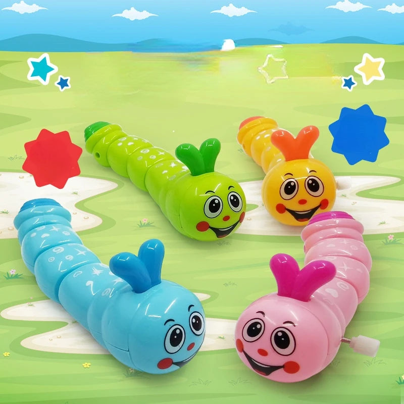 1 Piece Caterpillar Clockwork Cute Cartoon Animals Wind Up Toys  Caterpillar Shape Crawling Toy Gift