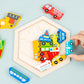 Baby toy Wooden jigsaw Puzzle Creative 3D Puzzle for Children's Intelligence Development Ealy Educational toy for Children