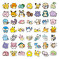 50/100pcs Cute Anime Pokemon Stickers for Kids Toys Waterproof Graffiti Laptop Motorcycle Stationery Kawaii Decoration Sticker