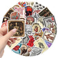 50pcs Retro Scientific Anatomy Stickers Waterproof PVC Decals for Laptops Scrapbooks Guitars Phones & More