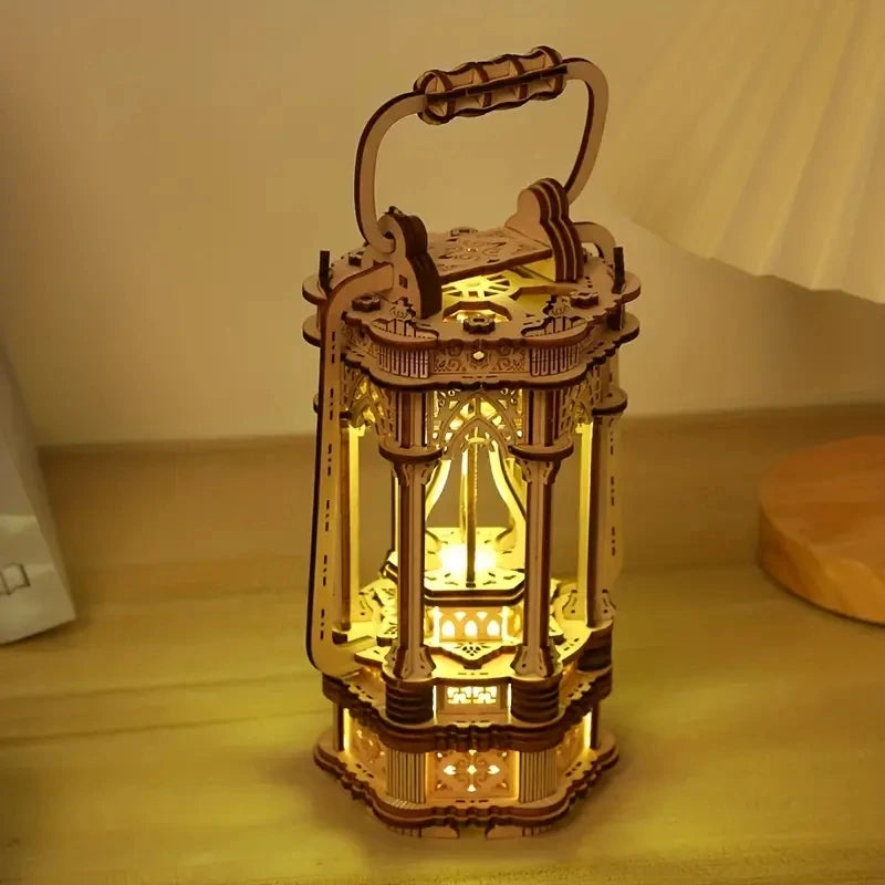 Tang lantern 3D Wooden Puzzle, Scale Model,DIY Model Kit, Handcraft Gift,Home Decoration,Mechanical Model Kit, Building Toy