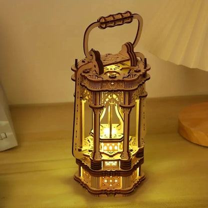 Tang lantern 3D Wooden Puzzle, Scale Model,DIY Model Kit, Handcraft Gift,Home Decoration,Mechanical Model Kit, Building Toy