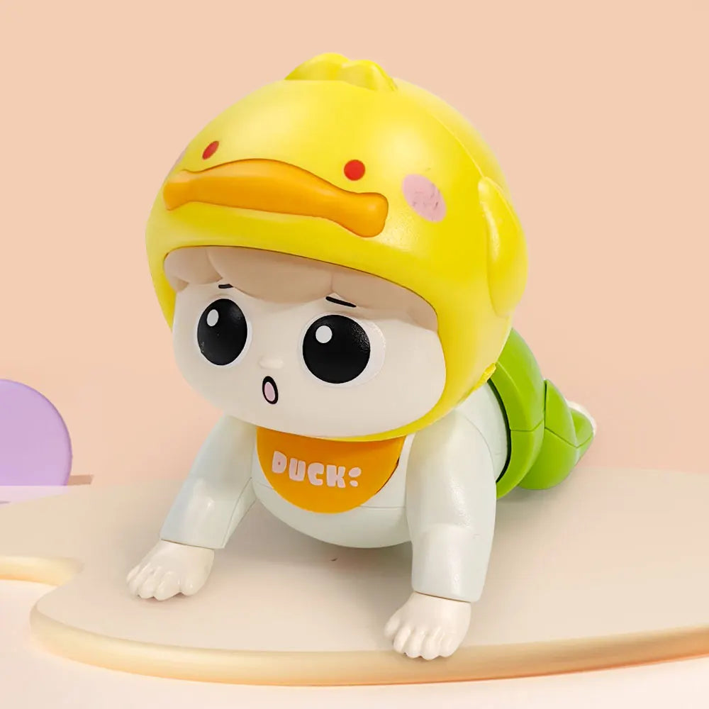 1PC Crawling Doll Baby Toy with Music, Aged 0-1, Learning Crawling Guidance and Head Up Training
