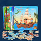 New 20 Piece Wooden 3d Puzzle Cartoon Animal Vehicle Jigsaw Puzzle Montessori Educational Toys For Kids 3-6 Years Old