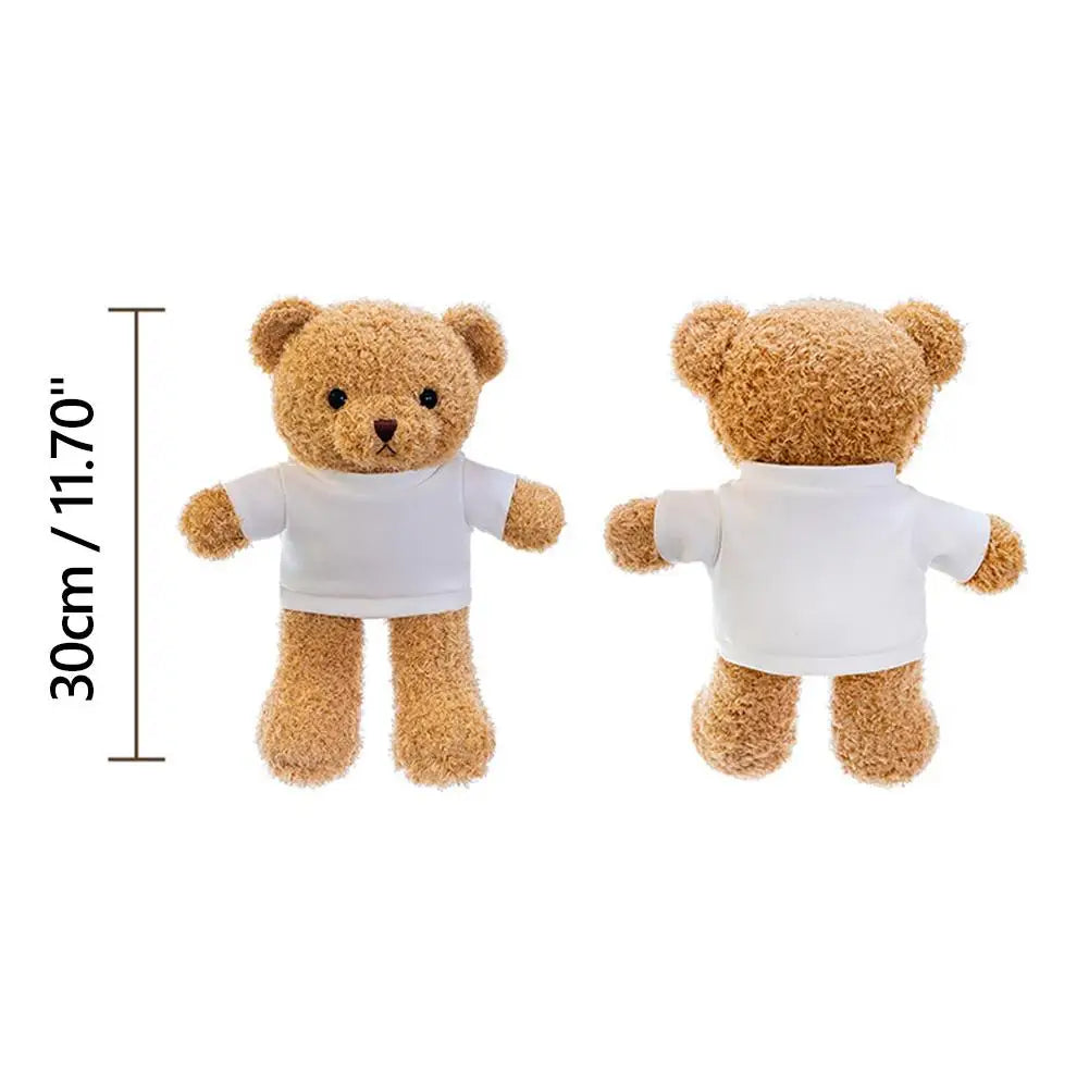 30cm Cute Wearing Sweater Teddy Bear Plush Toy Adorable Stuffed Animal with Soft Teddy Bear Plush Toy Adorable Stuffed Animal